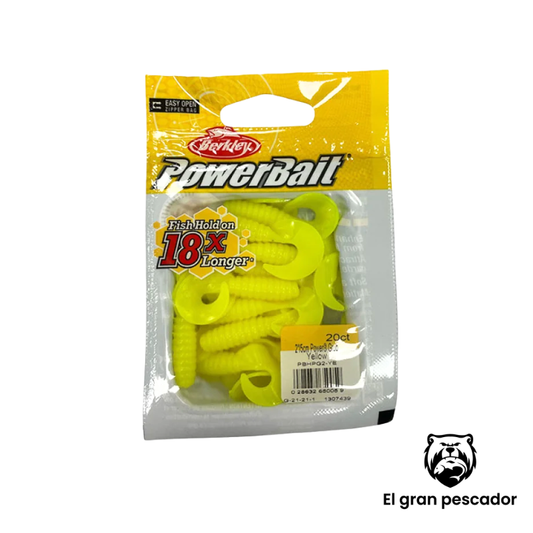 Berkley PowerBait Power Grub Amarillo 2`` 5cm 20pcs