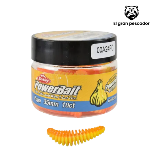 Berkley Powerbait Power Pupa 45mm Fluo Naranja Amarillo