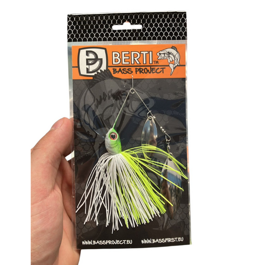 Berti Lures Spinnerbait Compact Killer White Chartreusse 5/8oz 17gr