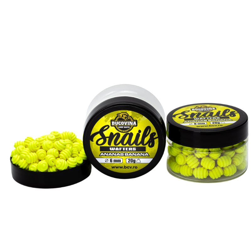 Bucovina Baits Snails Wafter Piña Banana 8mm
