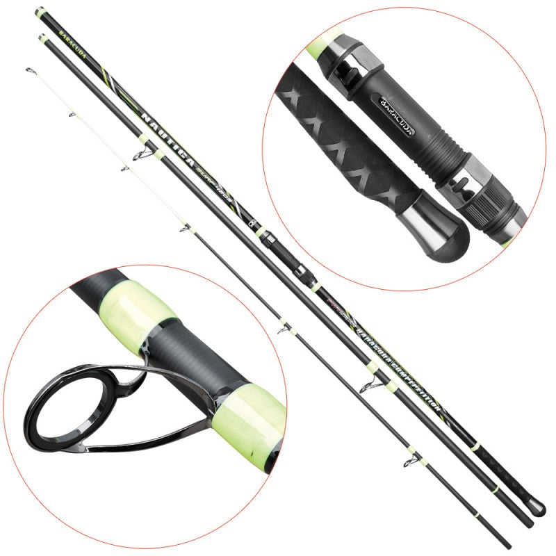 Caña Baracuda Nautica Surf 4,20m 3tramos 160g