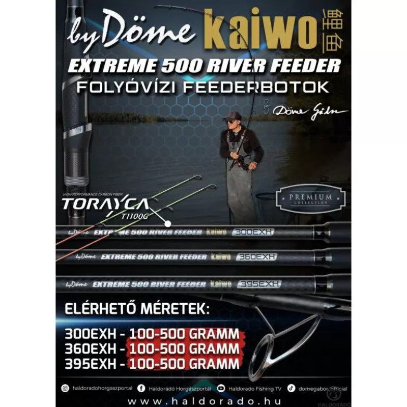 Caña Feeder Kaiwo By Dome Extreme 500 River Feeder 360EXH 100-500 g