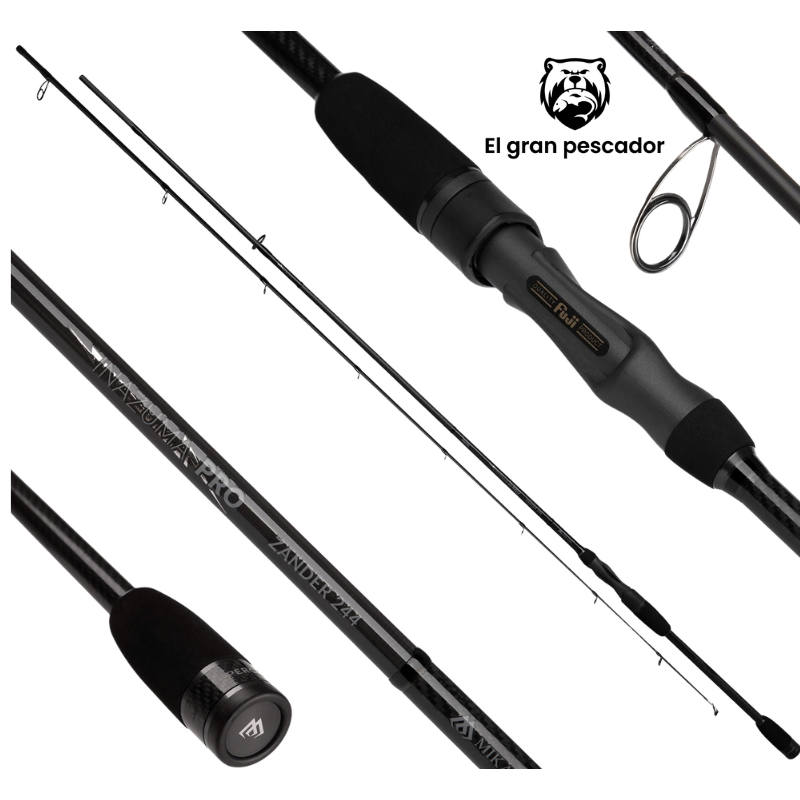 Caña Mikado Inazuma Pro Zander 1,98m 22gr 1 tramo