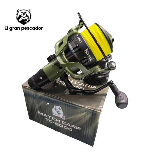 Oferta Carrete con Hilo Wind Blade Carp  TC-6000 + Bobina Adicional