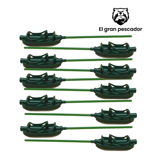 Oferta 10 Cebadores Method Feeder Palo 40gr