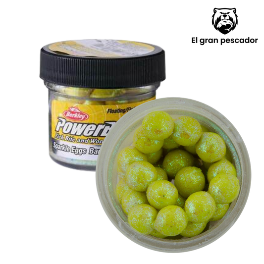 Berkley PowerBait Huevos Amarillo Purpurina Banana