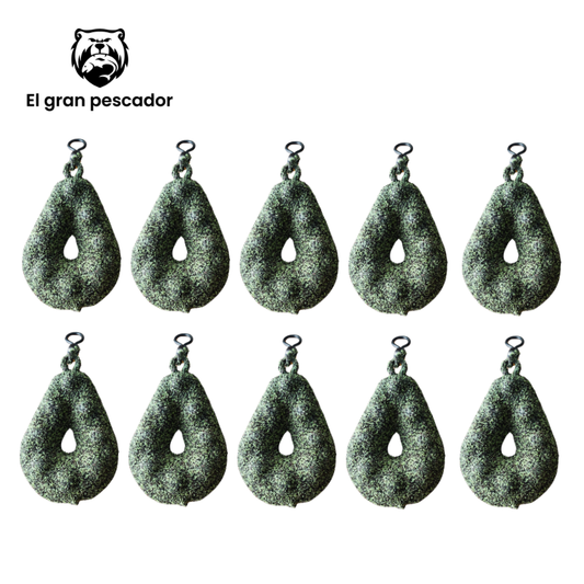 Oferta 10 Plomos Grippa 50gr Verde