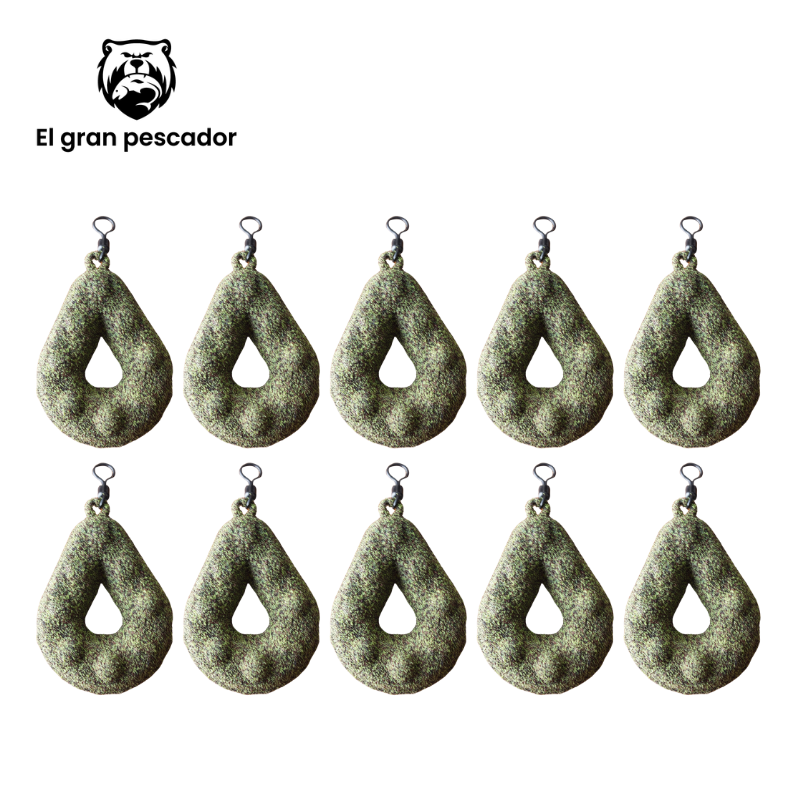 Oferta 10 Plomos Grippa 150gr Verde