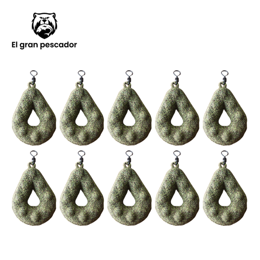 Oferta 10 Plomos Grippa 100gr Verde
