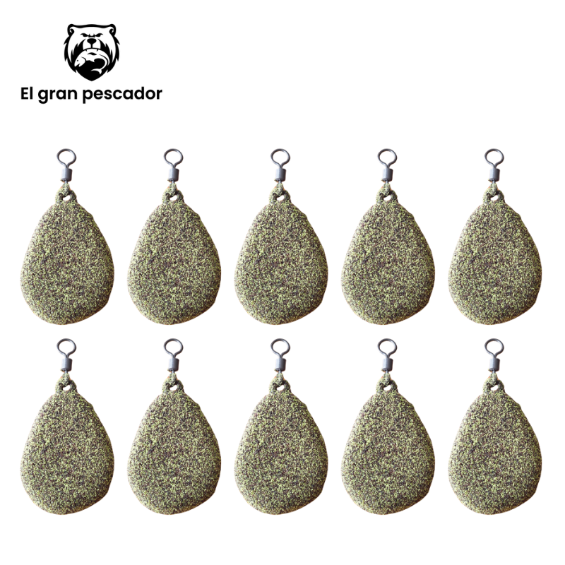 Oferta 10 Plomos Pera 120gr Verde