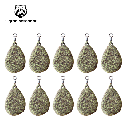Oferta 10 Plomos Pera 100gr Verde