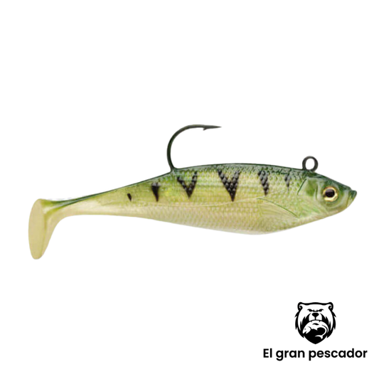 Vinilo Storm Wild Eye Blister 3uds 4´´ 11cm 25gr Yellow Perch