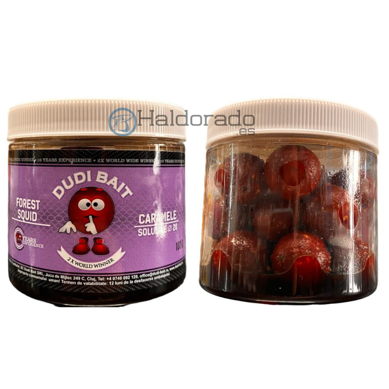 Dudi Baits Forest Squid Boilies Selectos Solubles Glug 20mm