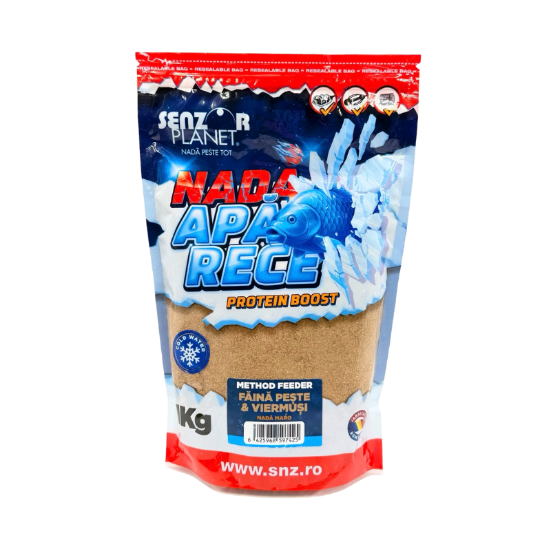 Senzor Planet Engodo Agua Fria Harina de Pescado y Asticot 1kg