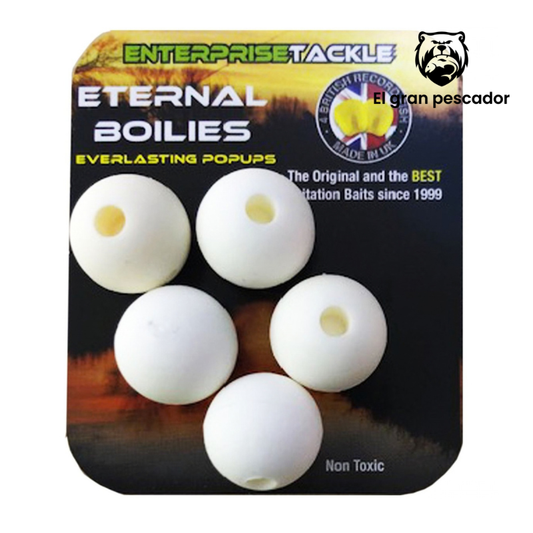 Enterprise Tackle Eternal Boilies Blanco 15mm 5pcs