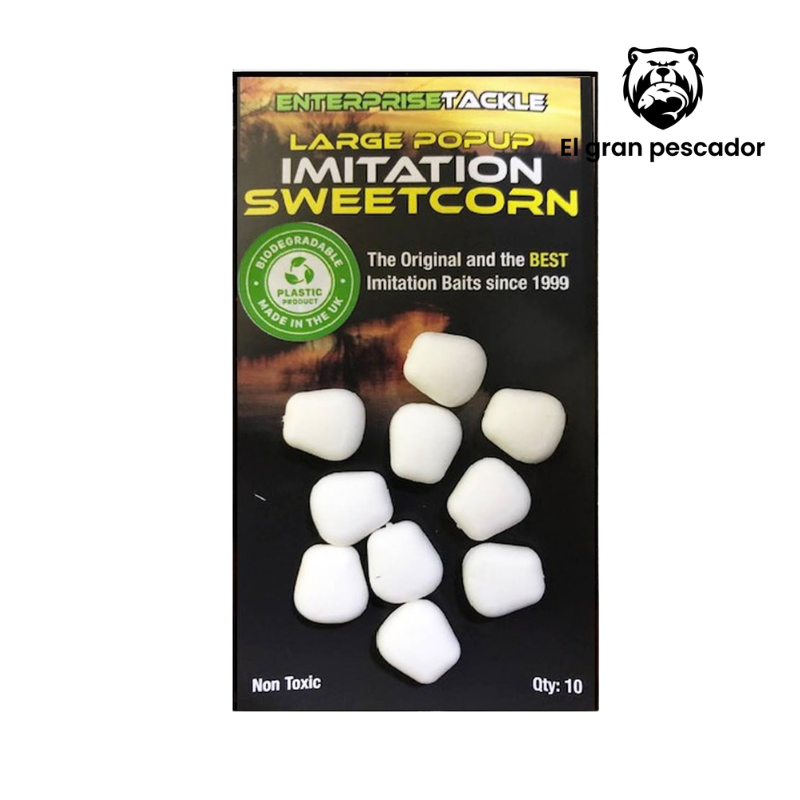 Enterprise Tackle Maiz Large Blanco 10pcs