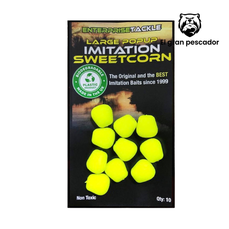 Enterprise Tackle Maiz Large Amarillo Fluo 10pcs