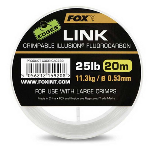 Fox Link Fluorocarbon 25lb 0.53mm 11.3kg 20m