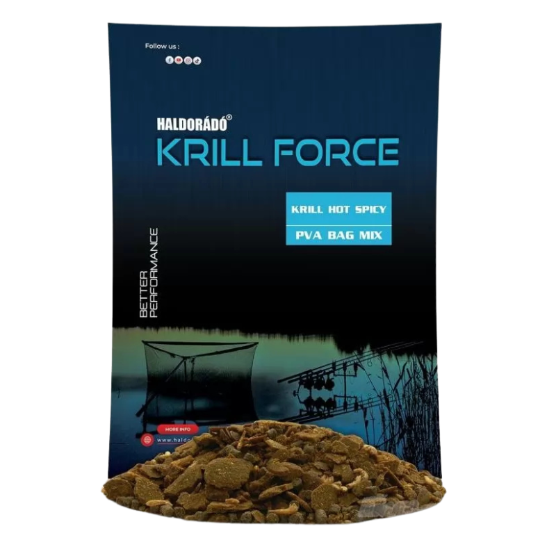 Haldorado PVA Bag Mix Krill Force - Krill Hot Spice