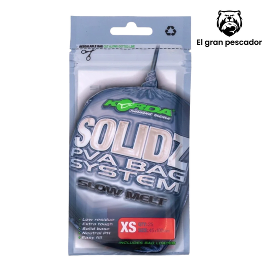 Korda Solidz PVA Bags Sistem Slow Melt XS