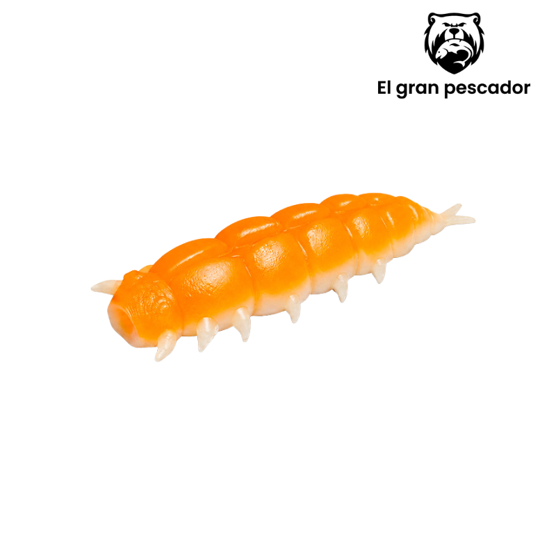 Larva Queso Naranja/Blanco 3cm 15pcs
