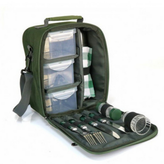 Macuto Carp Pro Camping Termos + Cubiertos 23x28x15 cm