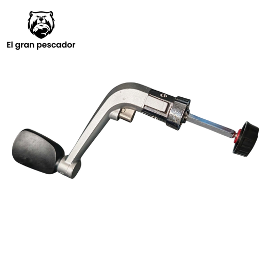 Manivela para carrete gris grande