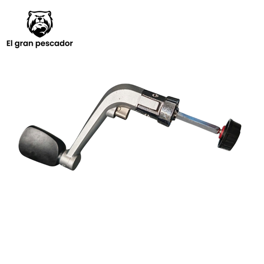 Manivela para carrete gris pequeño