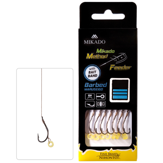 Anzuelos Montados Mikado Method Feeder Rubber 10cm Nº 4