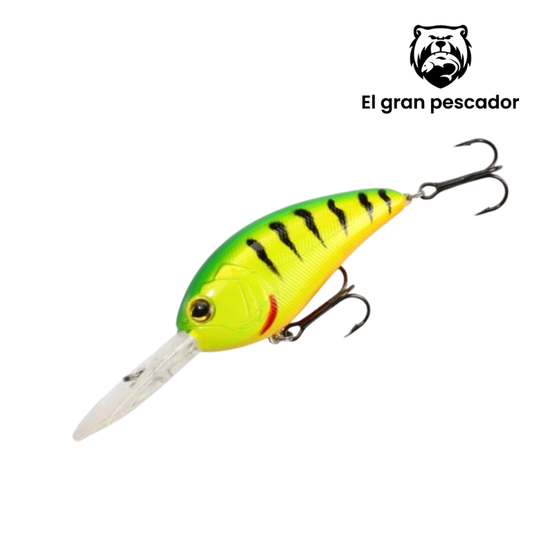 Mikado Wobler Fishunter Glimmer 8cm Floating Fire Tiguer