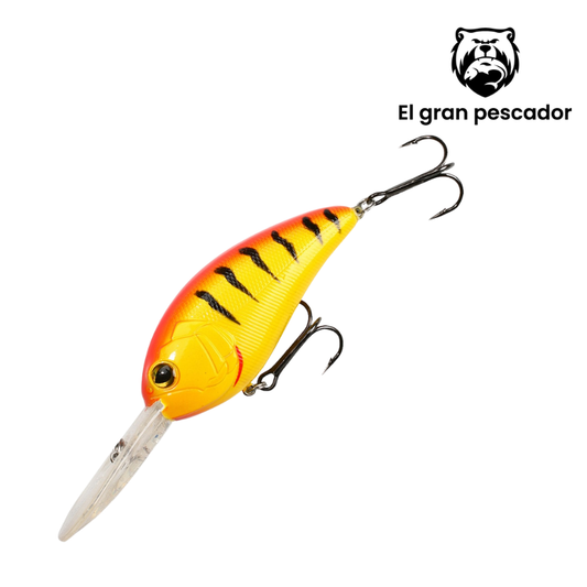 Mikado Wobler Fishunter Glimmer 8cm Floating Red Tiguer