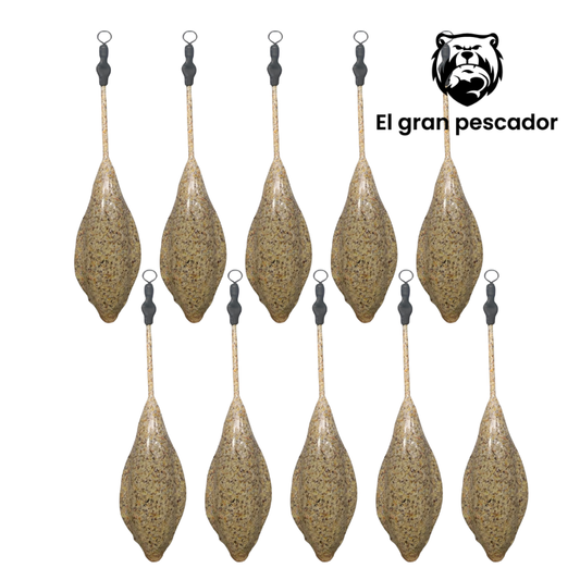 Oferta 10 Plomos Surfcasting Casting Alas 120g Arena
