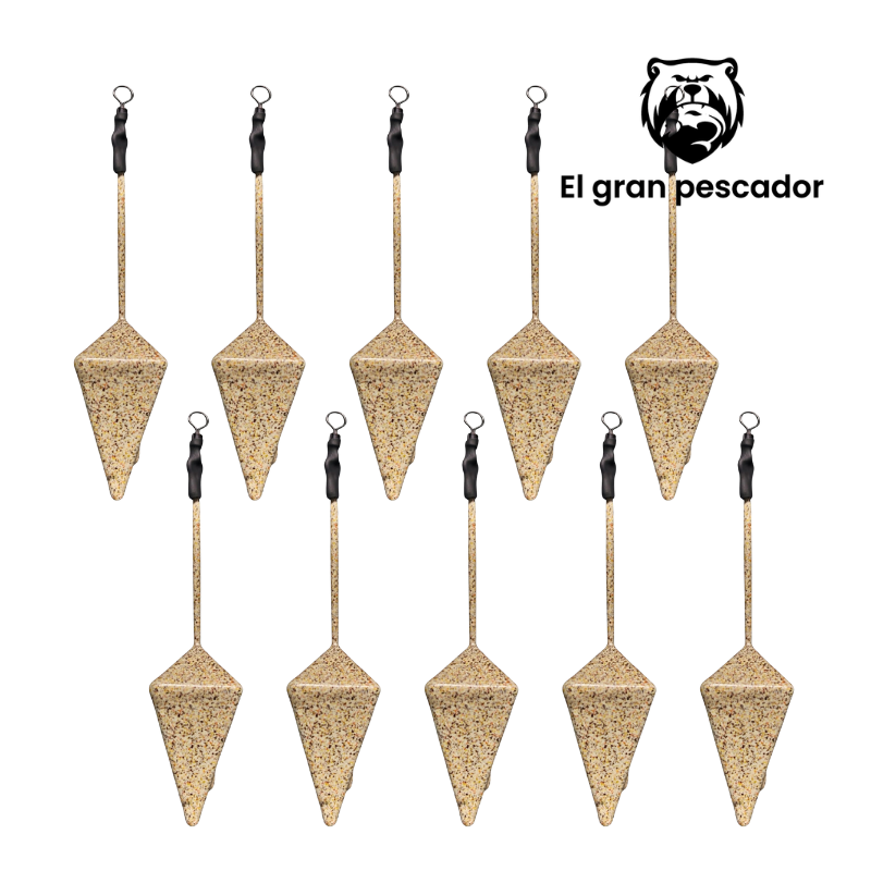 Oferta 10 Plomos Surfcasting Piramide Belga 130g Arena
