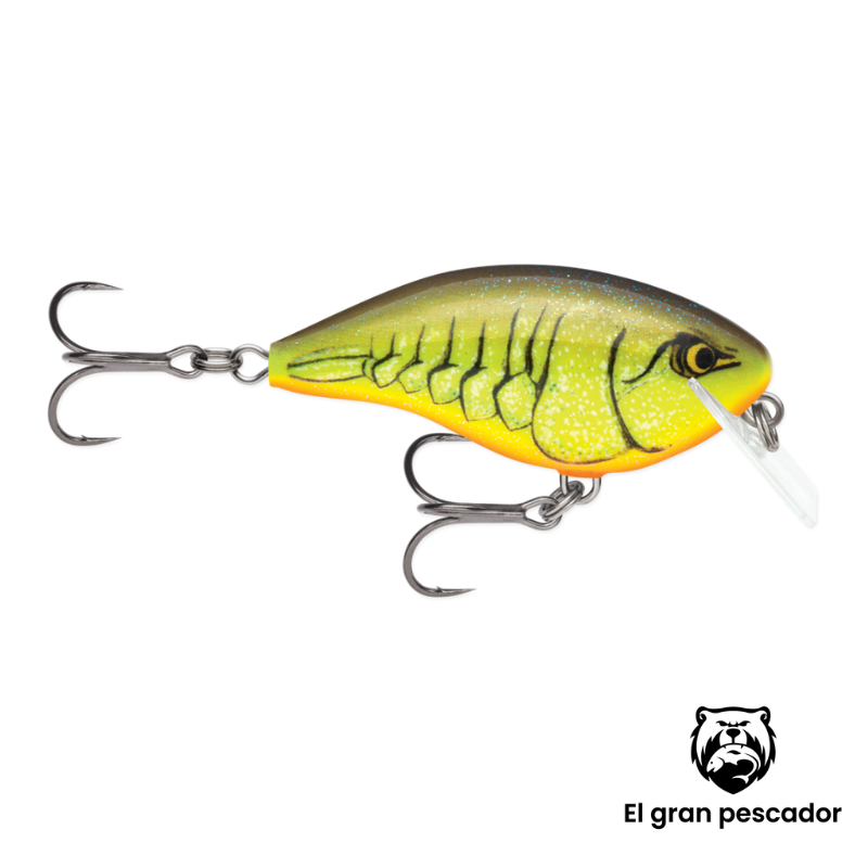 Crankbait Rapala Big Rocco 6 17g Cangrejo Amarillo