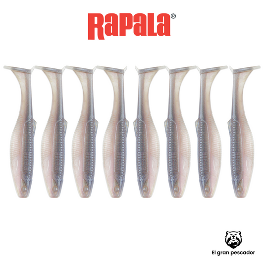 Vinilos Rapala CrushCity Pro Blue Red Pearl 3´´ 7,5cm 8unidades