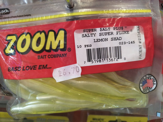 Vinilos Zoom Super Fluke Lemon Shad