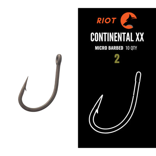 Riot Continental XX Micro Barbed Size 2 10uds