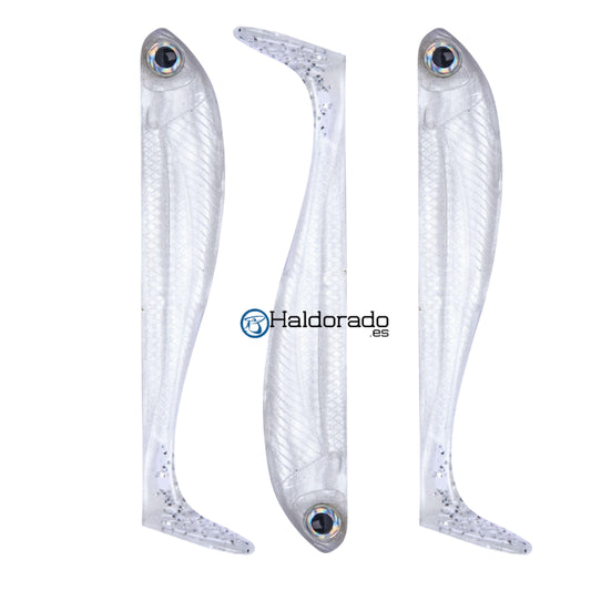 Vinilos Roshi Fishing R-Shad 130mm 12gr White Pearl