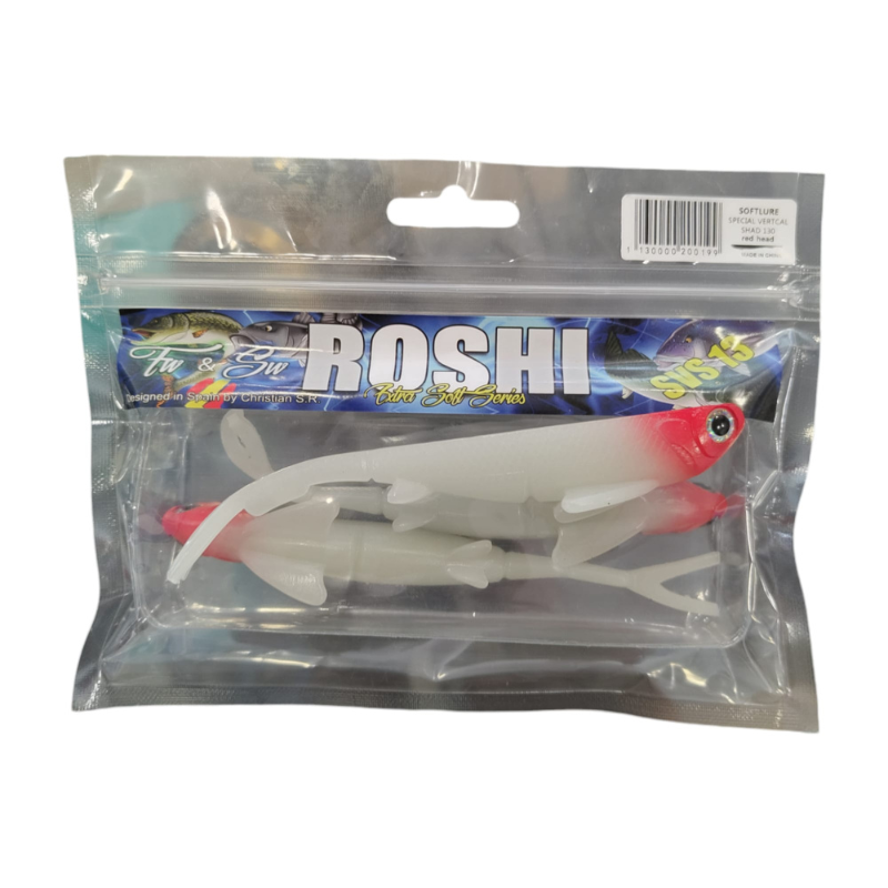 Vinilos Roshi Fishing SVS 130mm 13gr Fluo Red Head