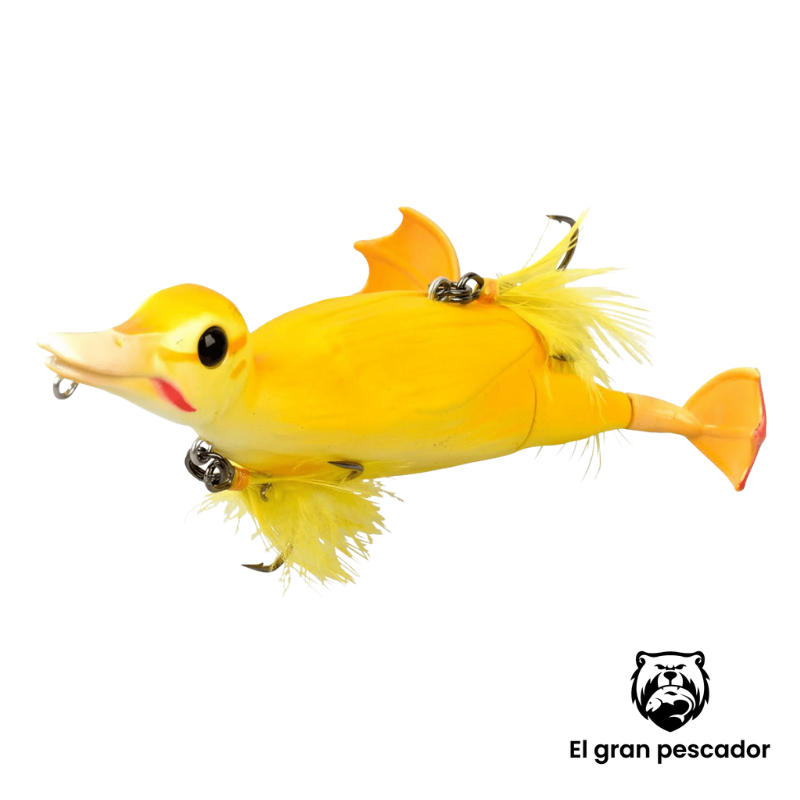 Señuelo Pato Negro Savage Gear Amarillo 15cm 70g