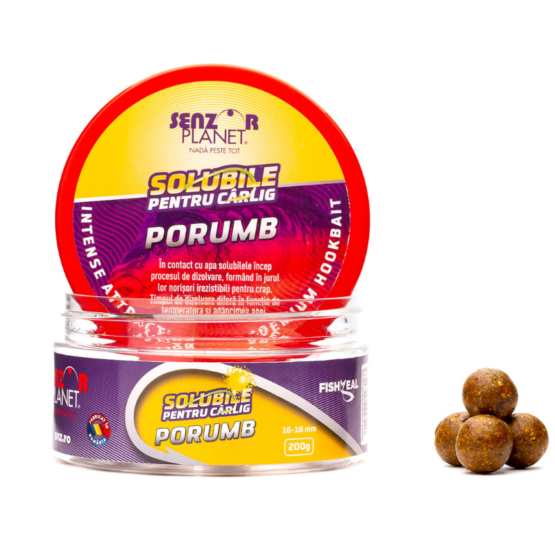 Senzor Planet Hookbait Maiz Boilies Selectos Solubles 16-18mm