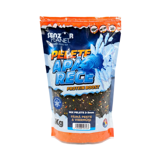 Senzor Planet Pellets Agua Fria Harina Pescado y Asticot 2-3mm 1kg