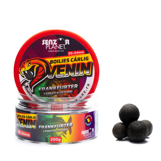 Senzor Planet Boilies Carlig Venin Frankfurter – Salchicha Ajo 20-24mm