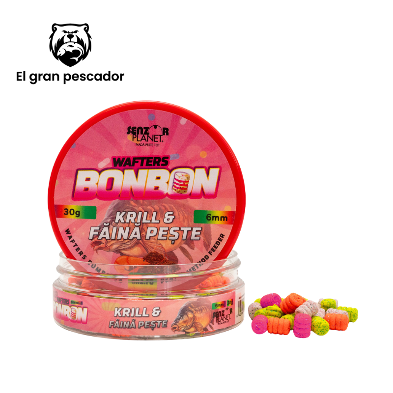 Senzor Planet Wafter Dumbell Bonbon Krill Harina Pescado 6mm