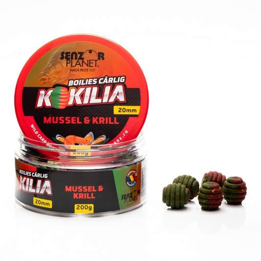 Senzor Planet Boilies Kokilia Mussel Krill 20mm