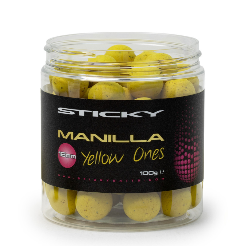 Sticky Baits Manilla Pop Up Yellow Ones 16mm