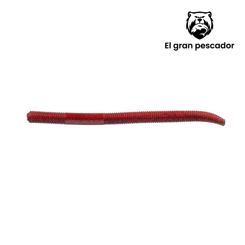Vinilo Daiwa Skinny Worm Lombriz 10cm Iberian Red 8pcs