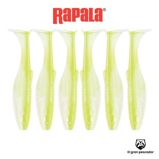 Vinilos Rapala CrushCity Chartreusse Pearl 4´´ 10cm 6unidades