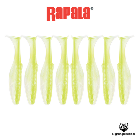 Vinilos Rapala CrushCity Chartreusse Pearl 3´´ 7,5cm 8unidades