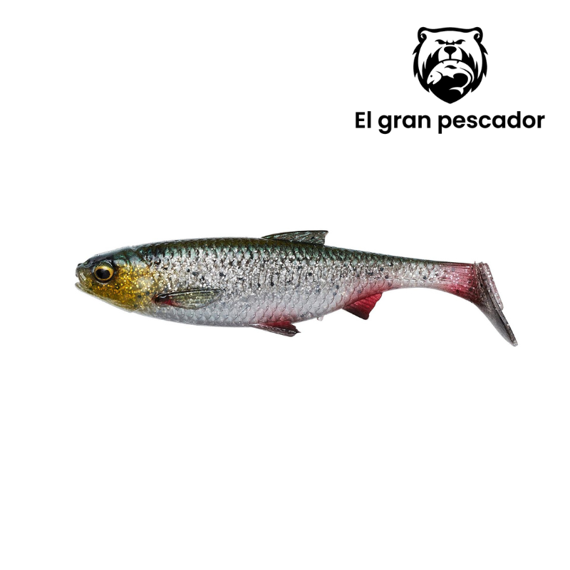 Vinilos Savage Gear 3D River Roach Green Silver 12cm 17g